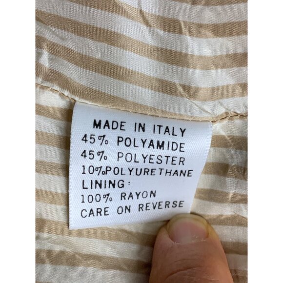 VTG St. John Sport Women's Gold Jacket Small Zip Italy Pockets Lined GUC 7346 - Picture 3 of 12